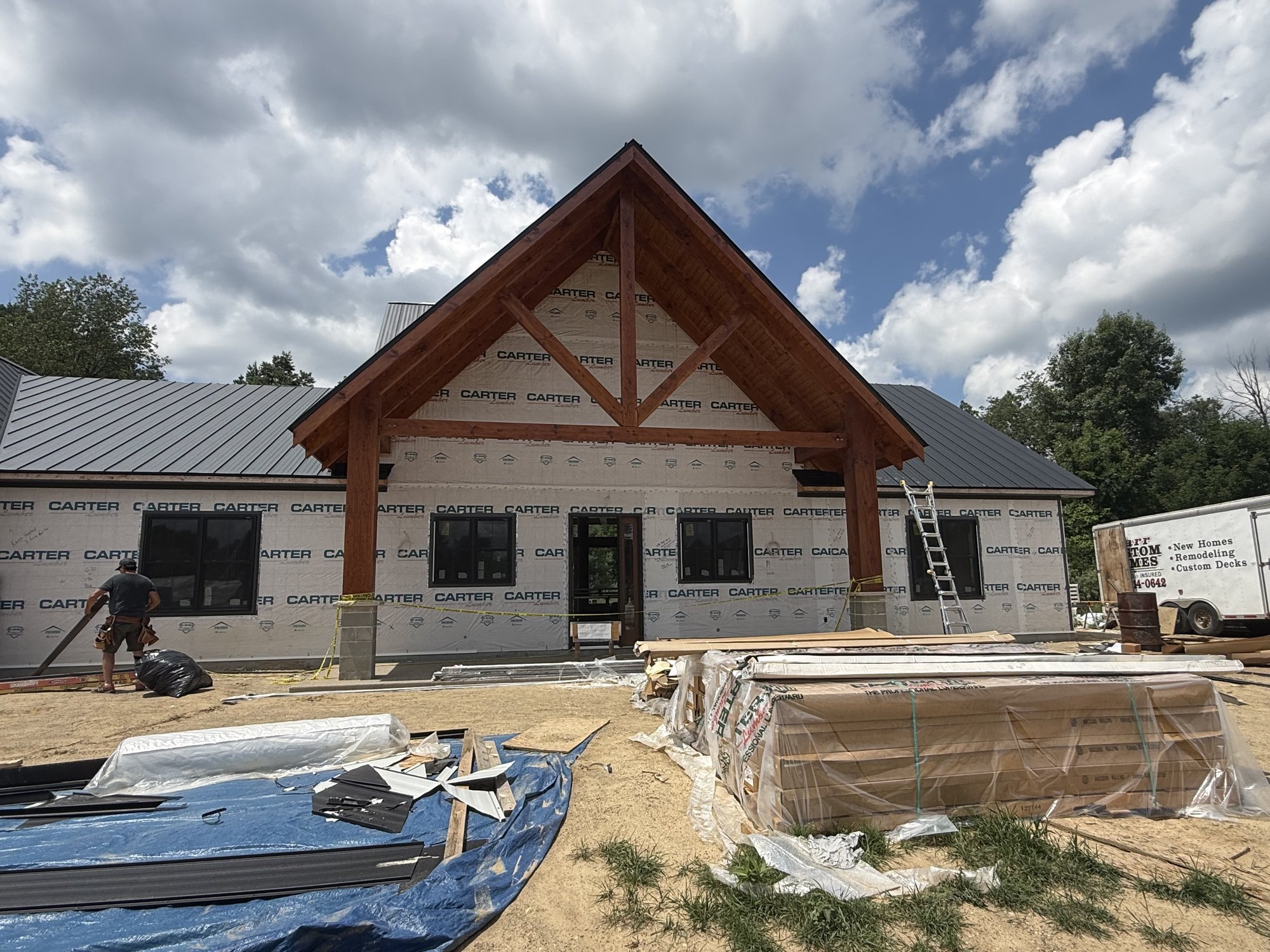 Clean metal roofing and architectural lines
