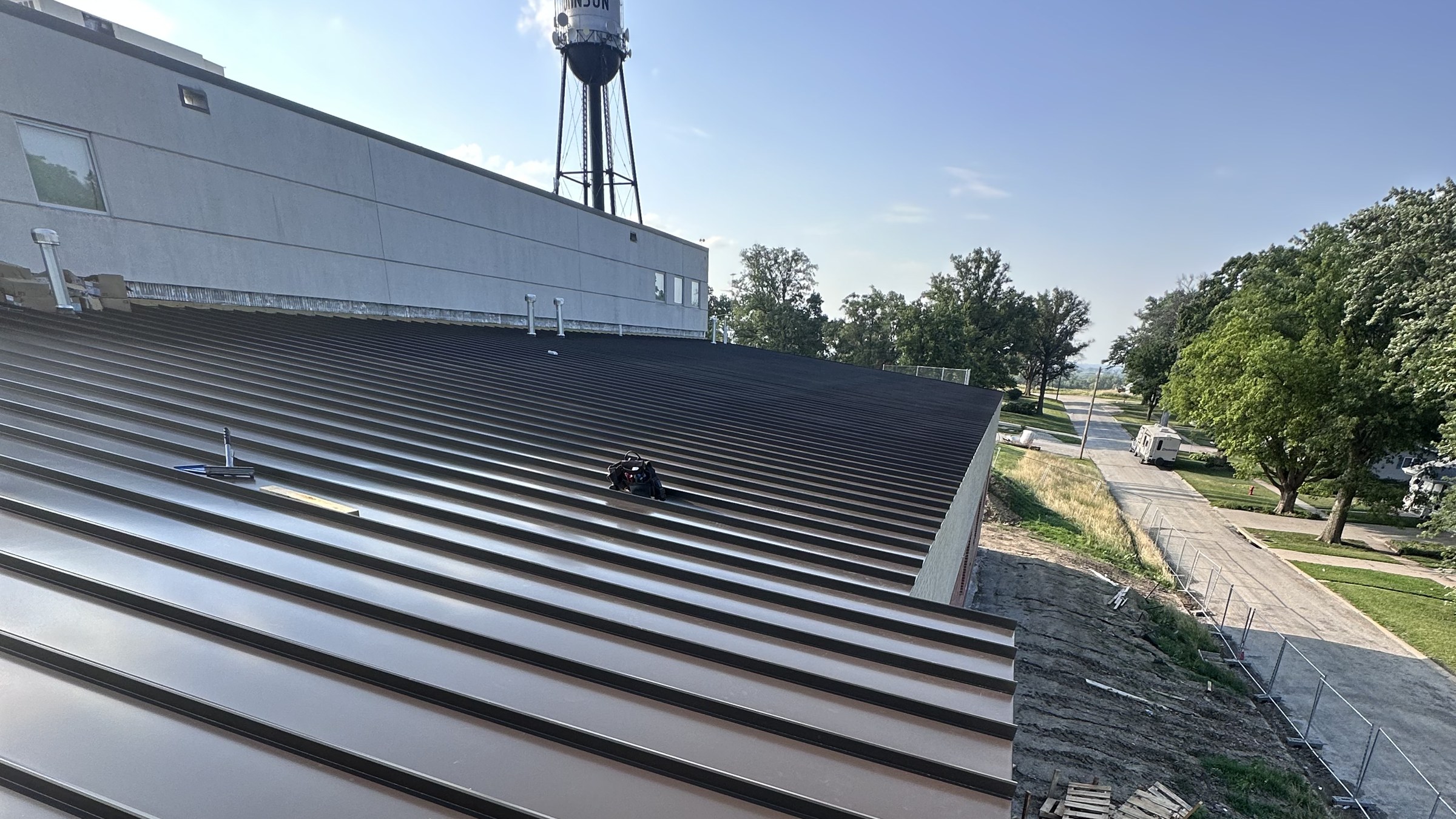 Standing seam metal roof on a Kansas City area home